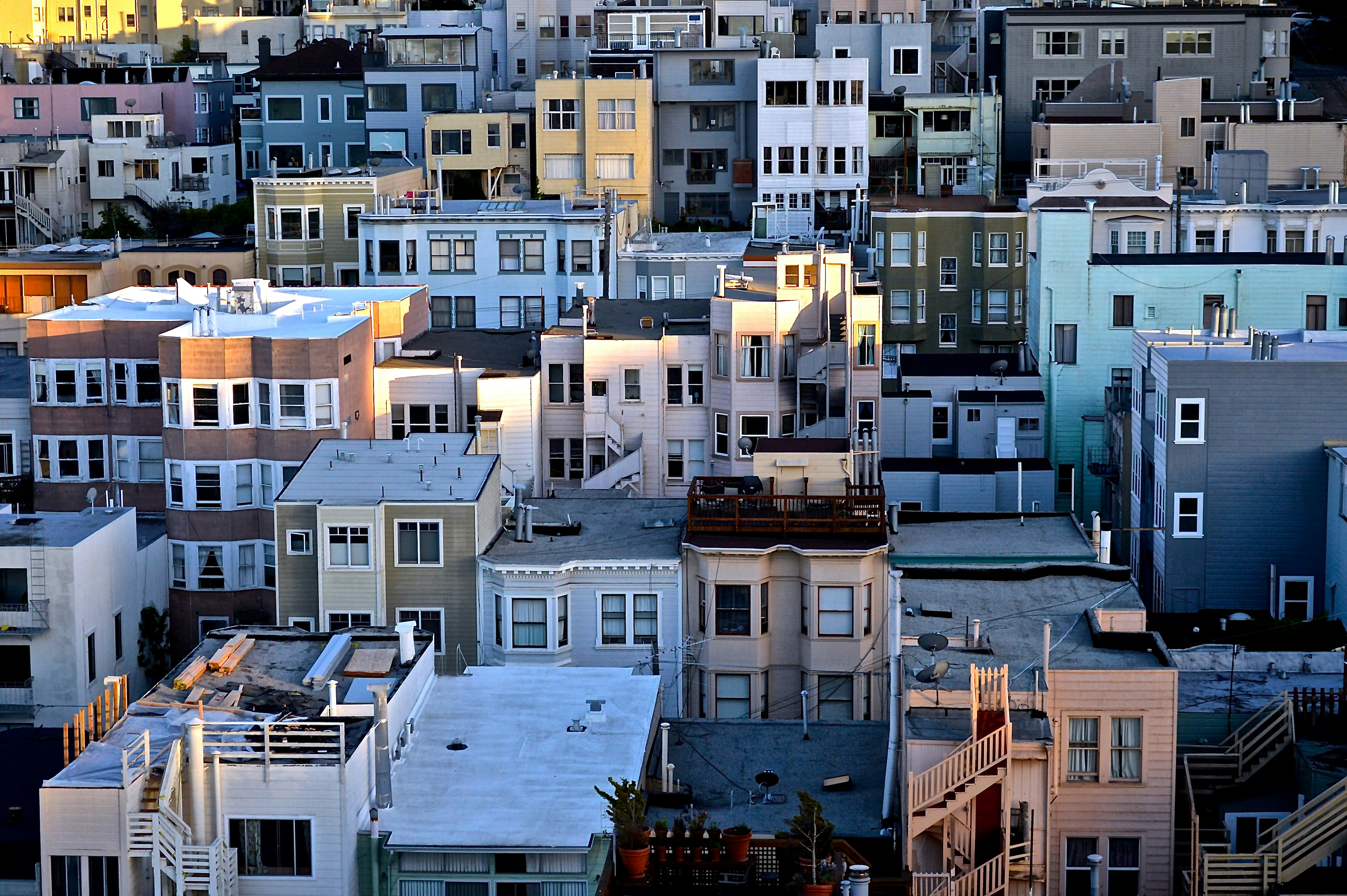 white and black concrete buildings